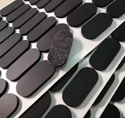 Cuscinetti di gomma curvi dei piedi del silicone con l'adesivo di 3M Backing PSA