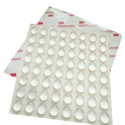 Cuscinetto su ordinazione trasparente autoadesivo del piede della gomma di silicone